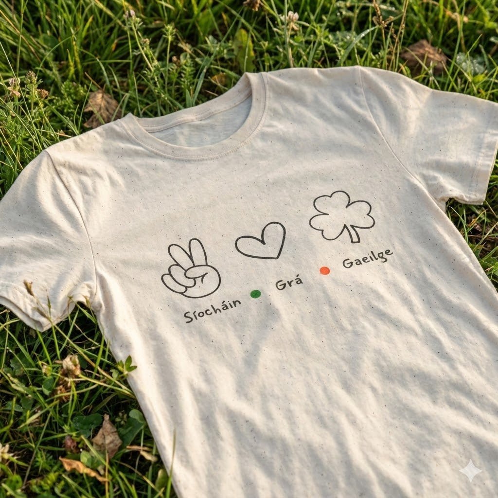 Síocháin Grá Gaeilge Tee